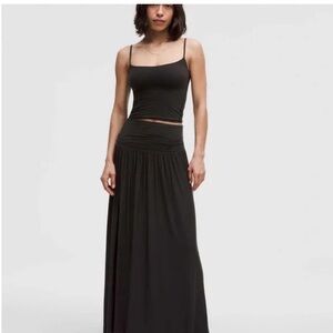 NEW Lululemon 2 in 1 Strapless Maxi Dress or Skirt in Black Size XS